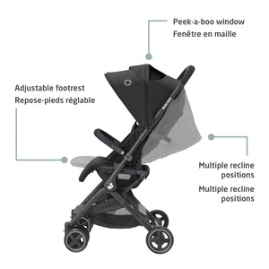 Maxi-Cosi Lara Ultracompact Travel Stroller - Essential Black Features