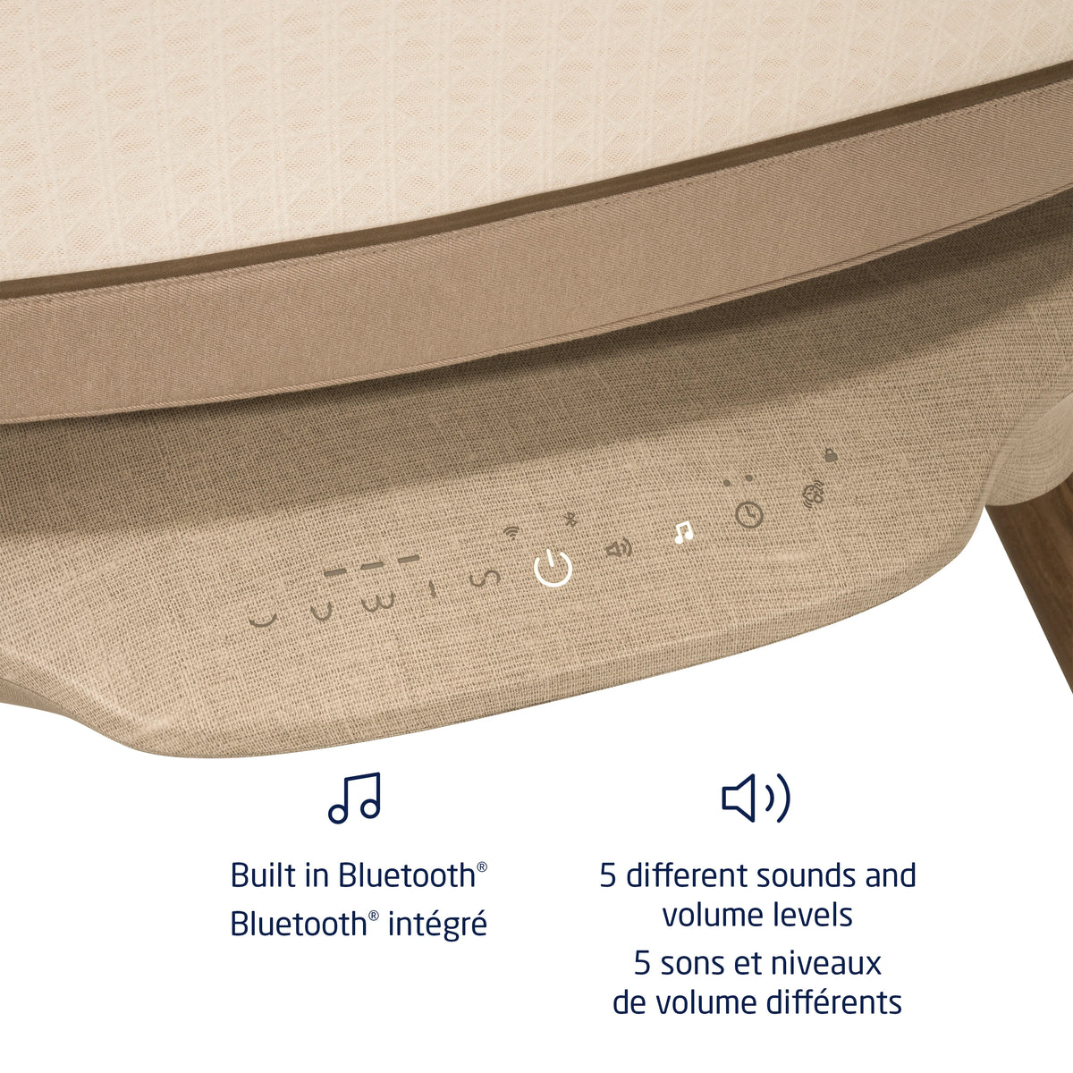 Maxi-Cosi Starling Smart Bassinet - Built-in Bluetooth and 5 Sounds and Volume Levels