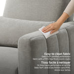 Maxi-Cosi Dorian Swivel Glider & Power Recliner - Crew Ash Easy to Clean Oeko-Tex Fabrics