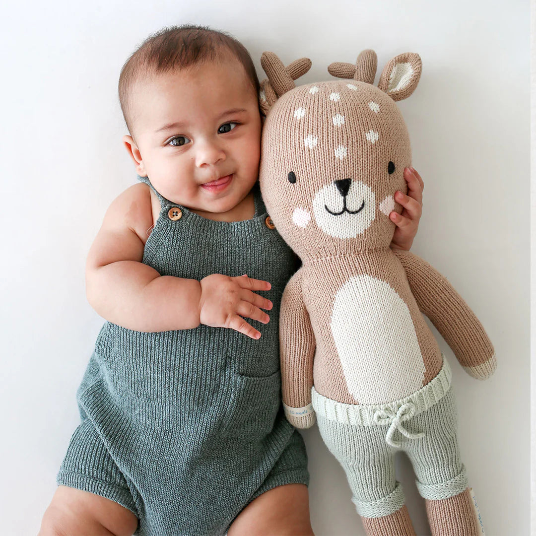 cuddle + kind Hand-Knit Doll - Elliott the Fawn Lifestyle 3