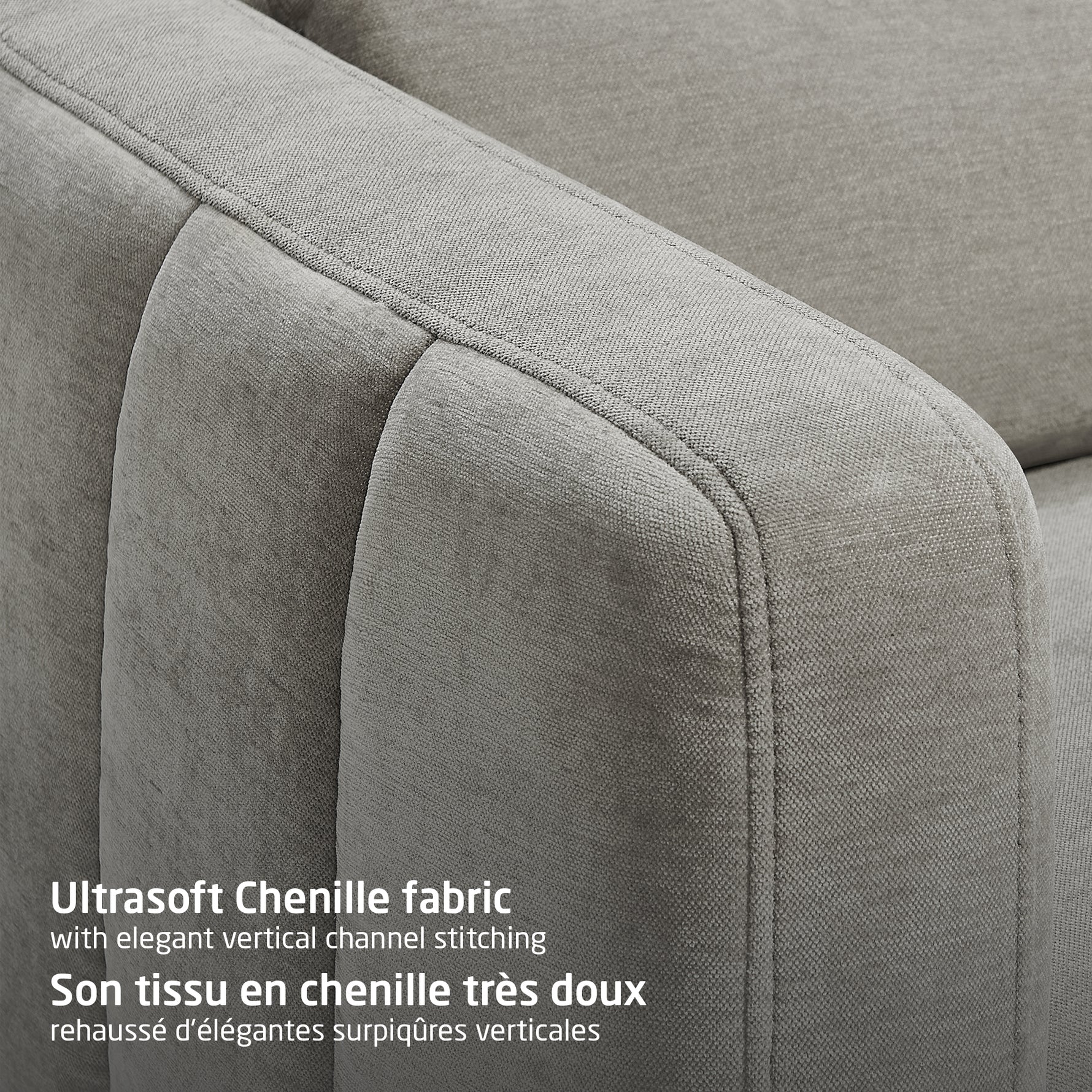 Maxi-Cosi Dorian Swivel Glider & Power Recliner - Crew Ash Ultra Soft Chenille Fabric