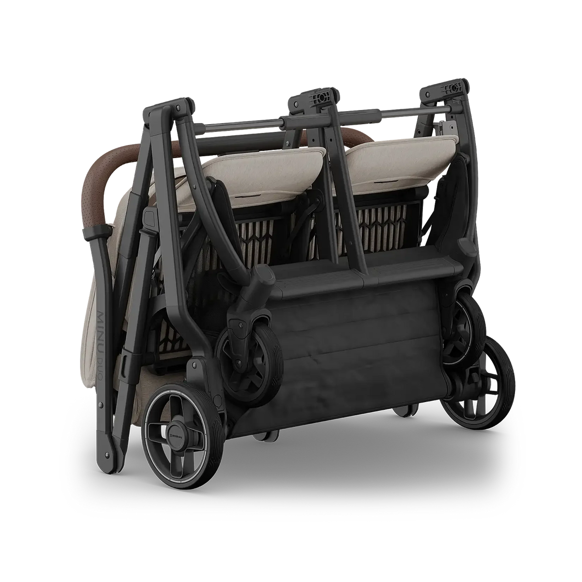 Ada (Sandstone Melange | Carbon Frame | Chestnut Leather) - Folded