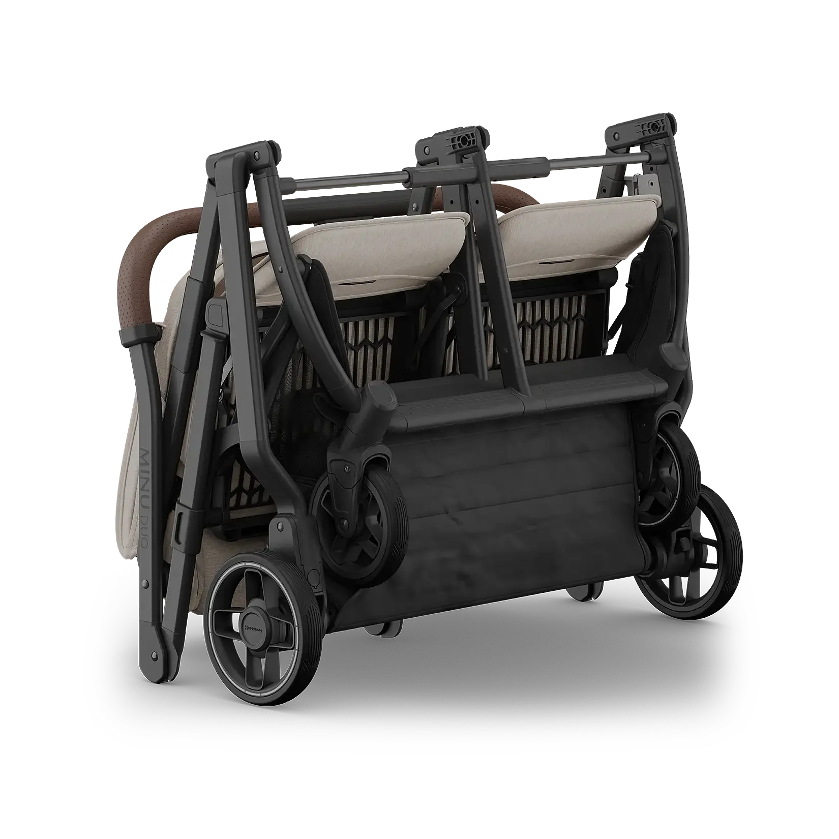 Ada (Sandstone Melange | Carbon Frame | Chestnut Leather) - Folded