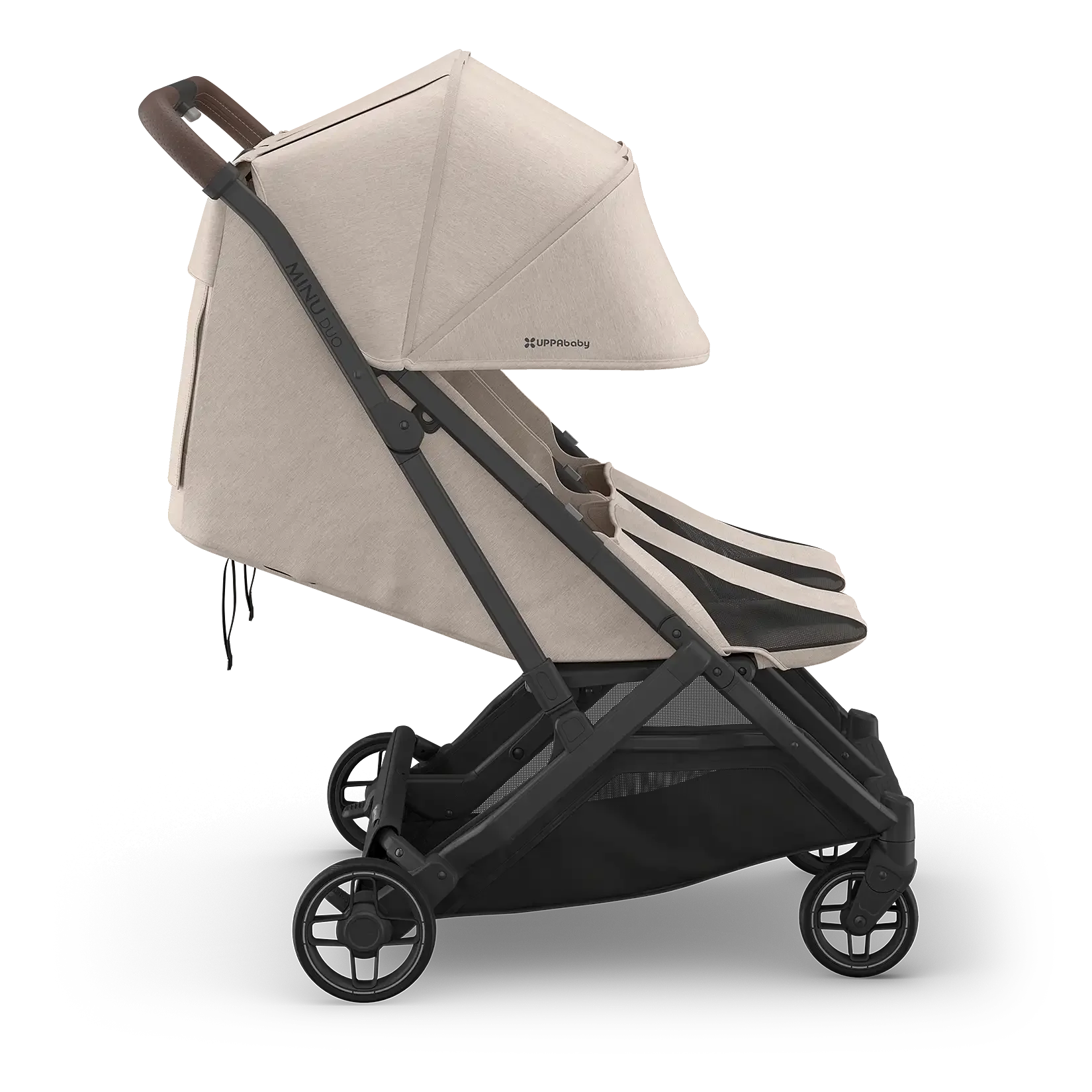 Ada (Sandstone Melange | Carbon Frame | Chestnut Leather) - Side View Reclined