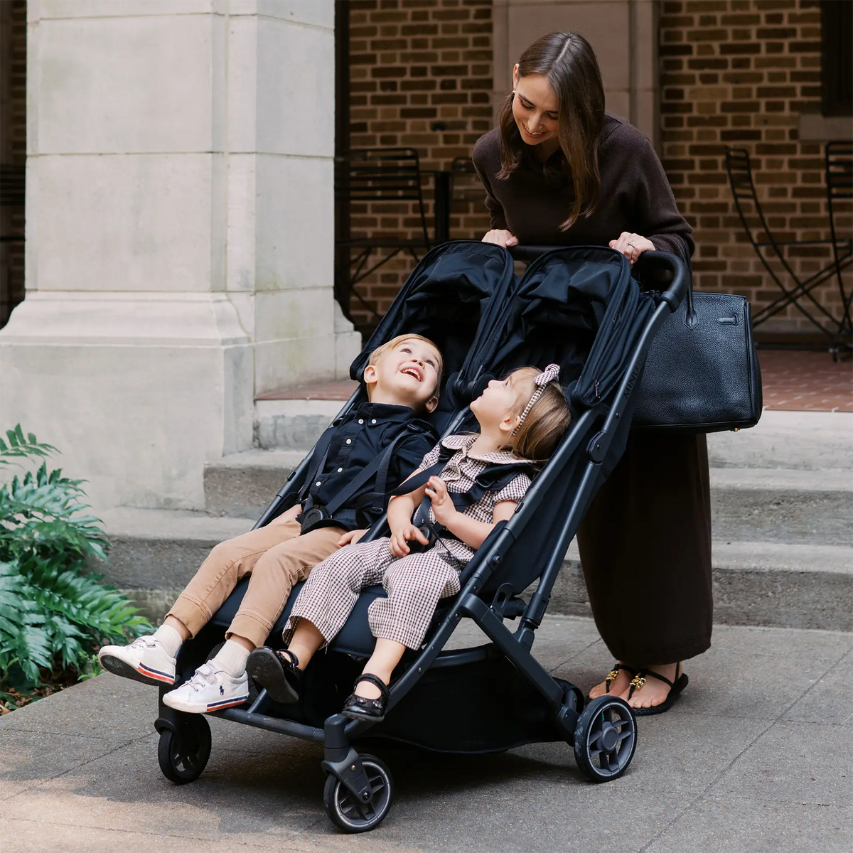 James - UPPAbaby Minu Duo Double Stroller Lifestyle