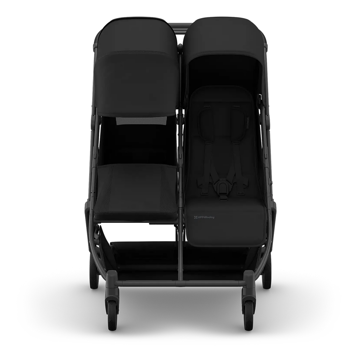James - UPPAbaby Minu Duo Double Stroller - Front View