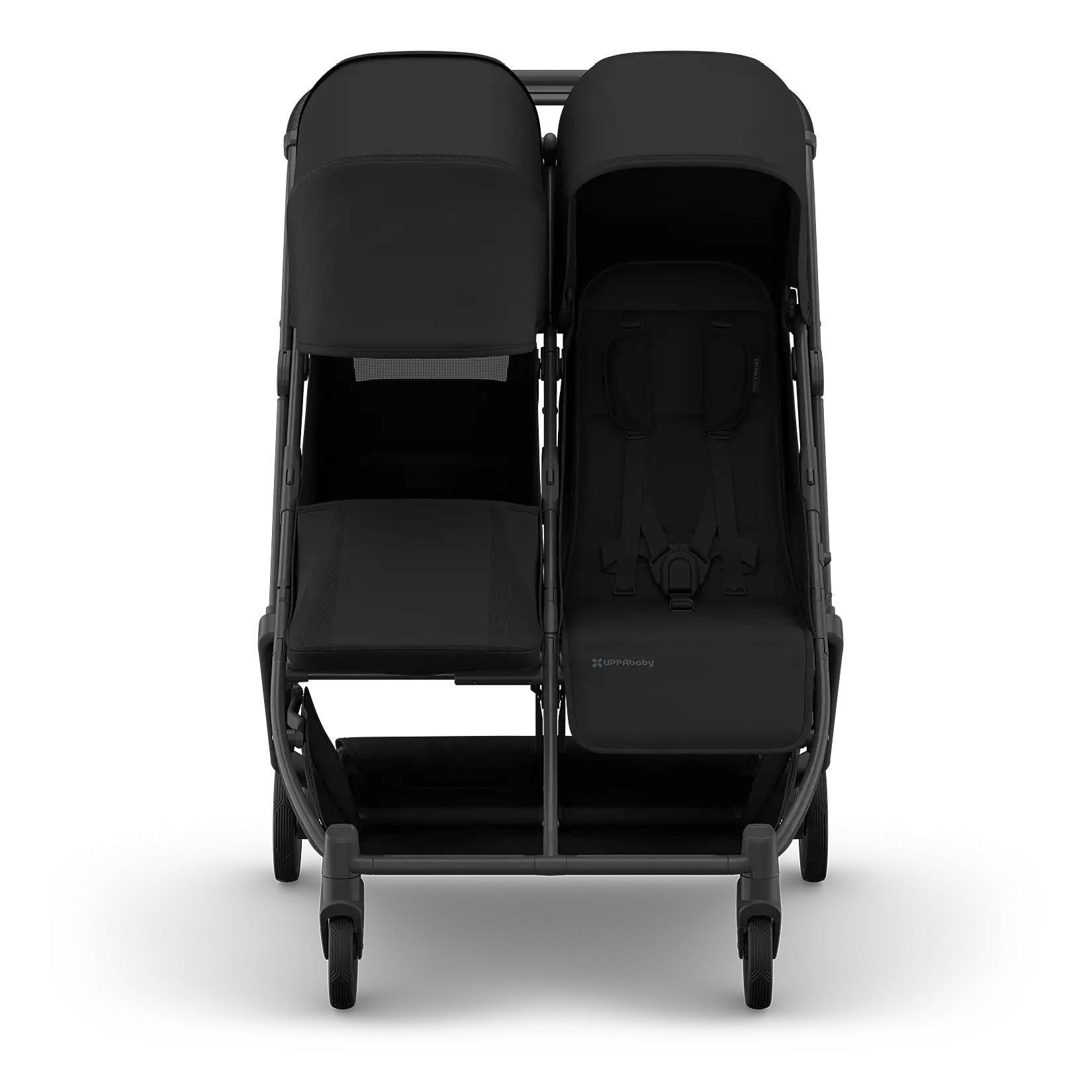 James - UPPAbaby Minu Duo Double Stroller - Front View