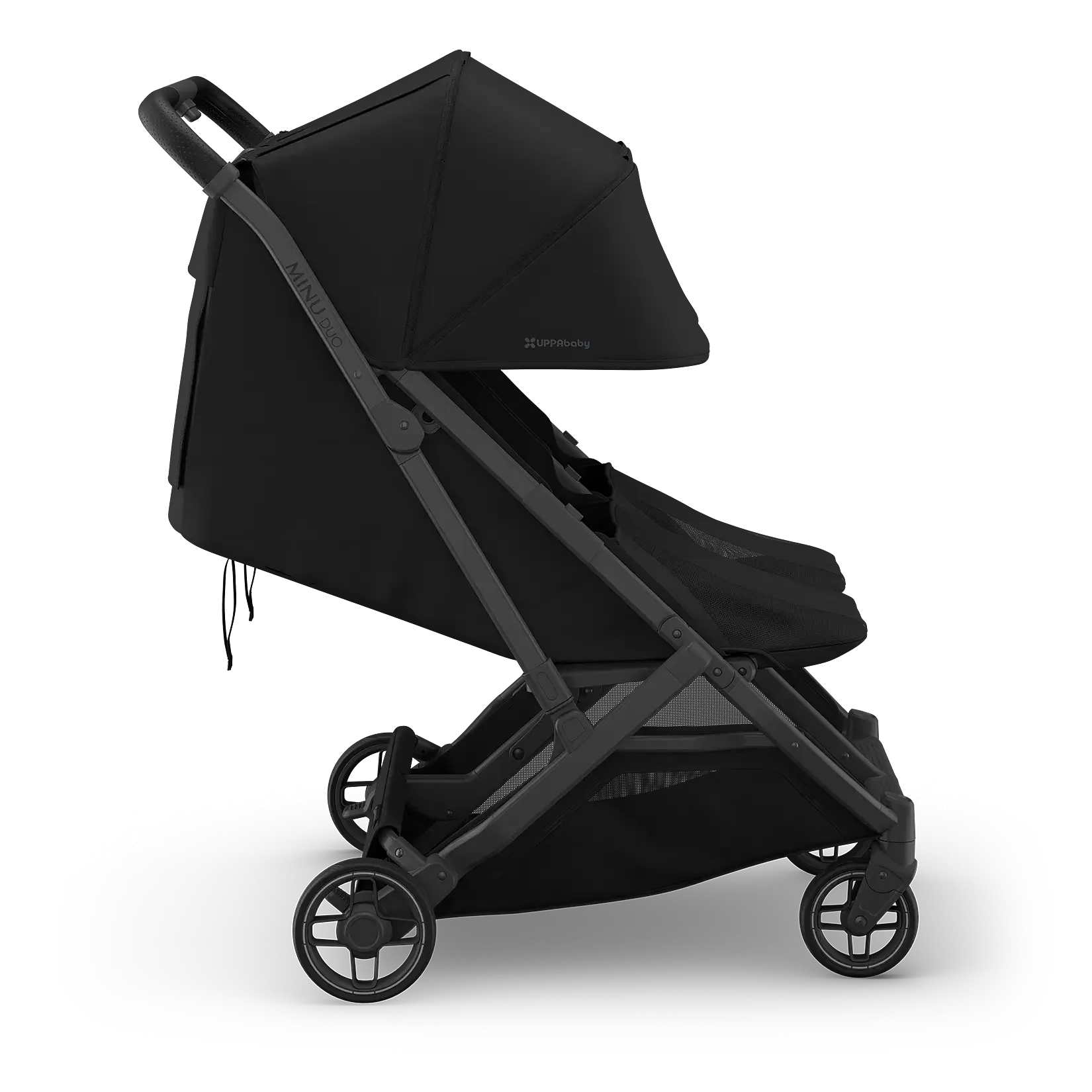 James - UPPAbaby Minu Duo Double Stroller - Side Profile View