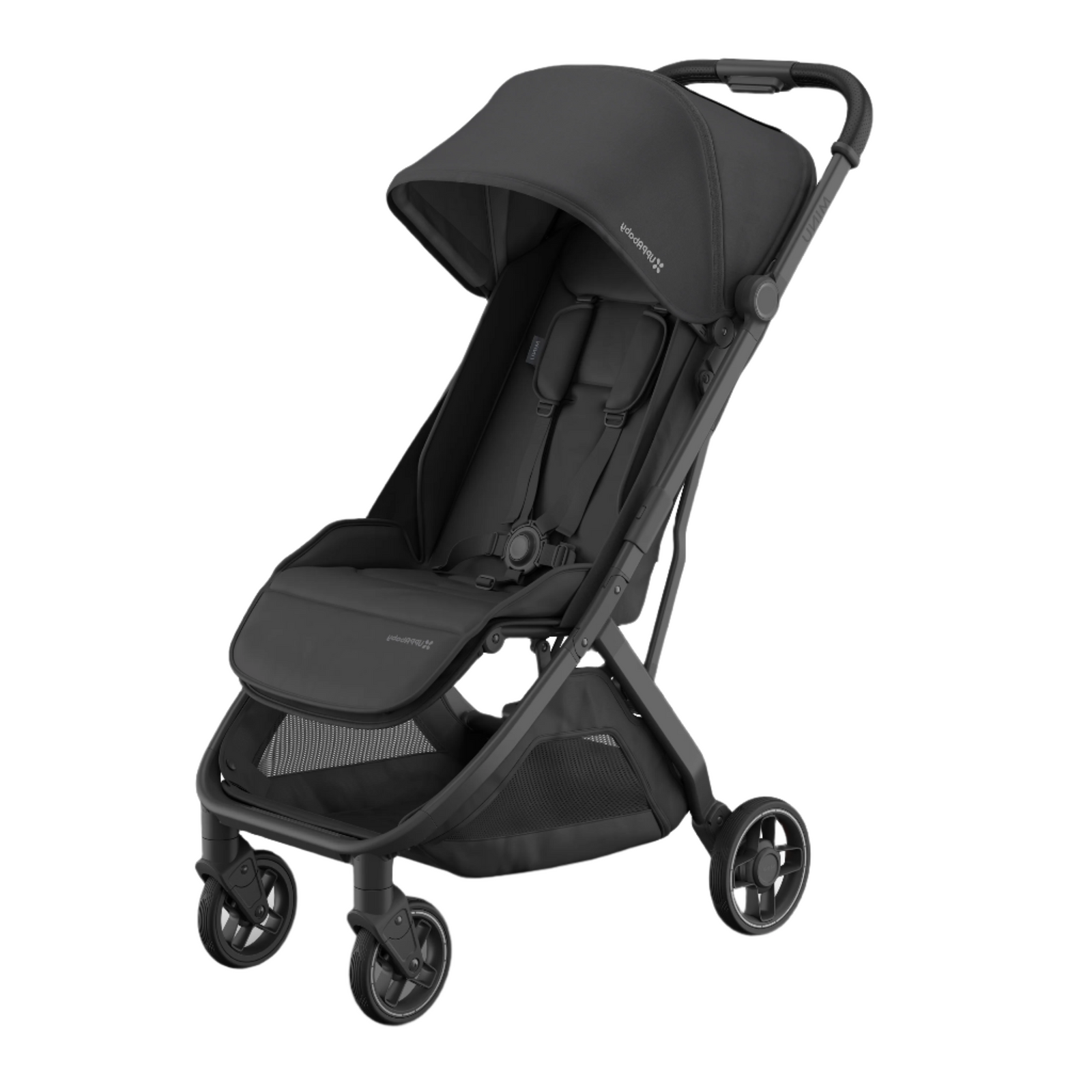UPPAbaby Minu V3 Stroller - Jake (Charcoal/Carbon/Black Leather)