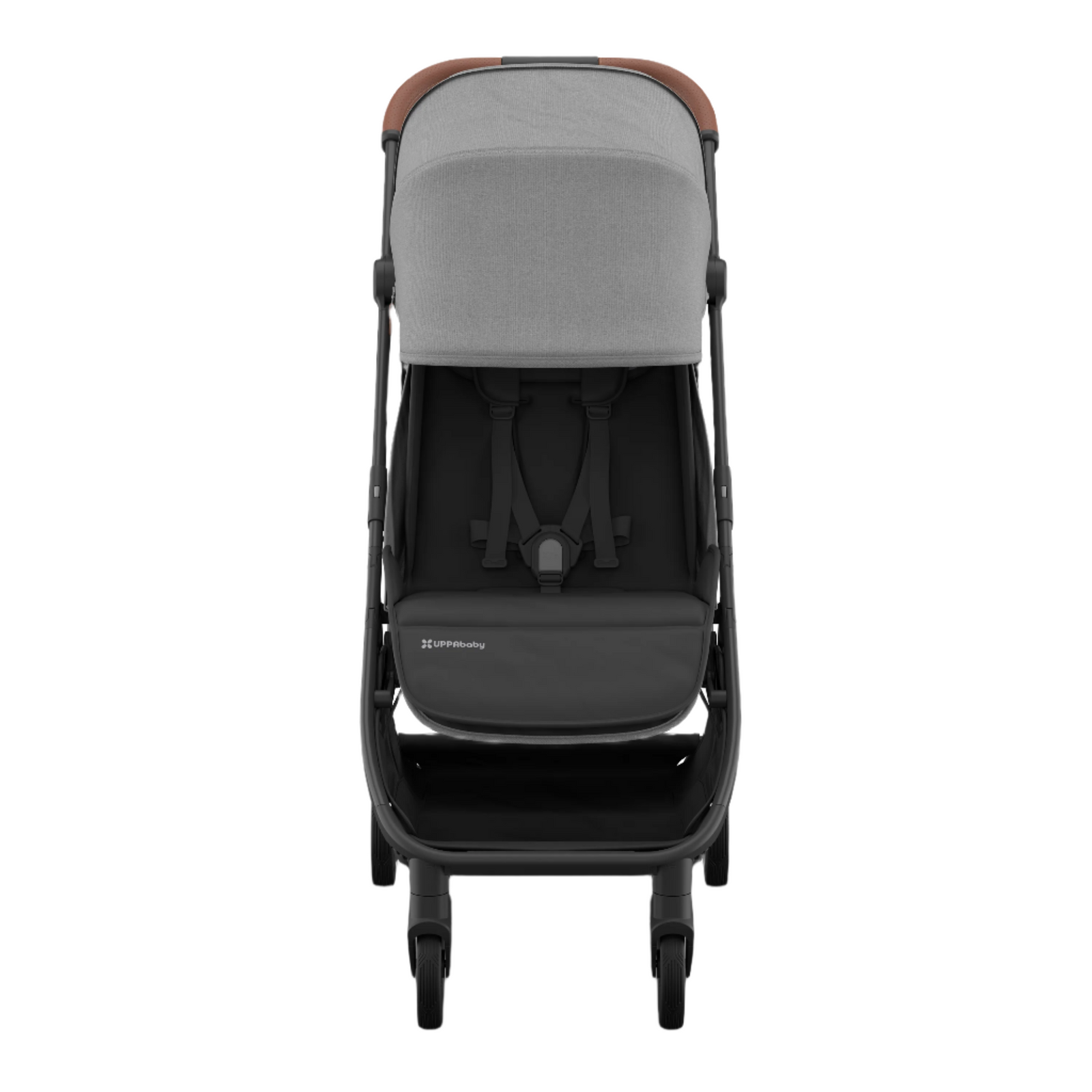 UPPAbaby Minu V3 Stroller - Greyson (Charcoal Melange/Carbon/Saddle Leather)