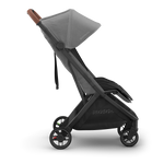 UPPAbaby Minu V3 Stroller - Greyson (Charcoal Melange/Carbon/Saddle Leather) - Side View