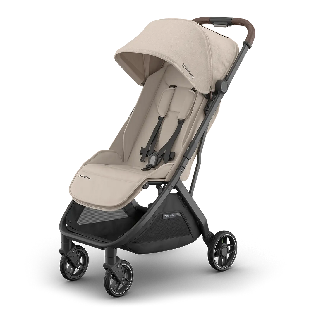 UPPAbaby Minu V3 Stroller - Ada (Charcoal Melange | Carbon Frame | Chestnut Leather)