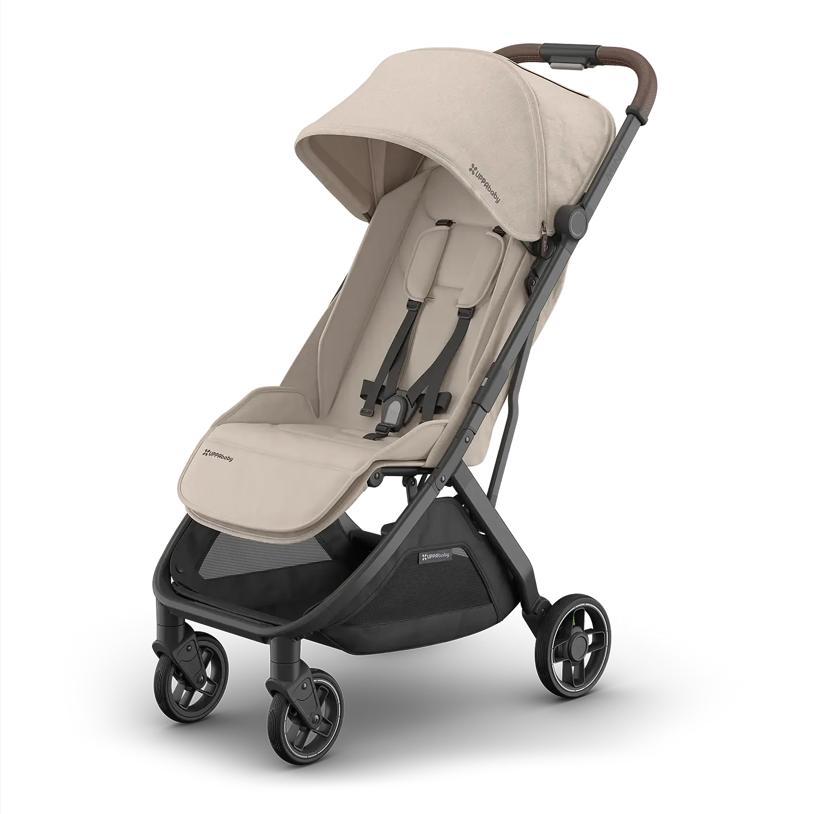 UPPAbaby Minu V3 Stroller - Ada (Charcoal Melange | Carbon Frame | Chestnut Leather)