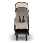 UPPAbaby Minu V3 Stroller - Ada (Charcoal Melange | Carbon Frame | Chestnut Leather) - Front View