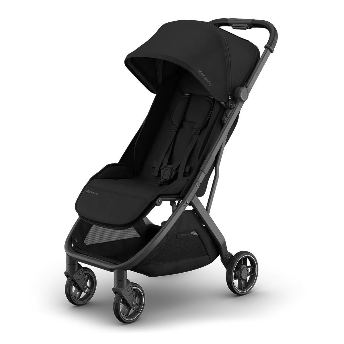 UPPAbaby Minu V3 Stroller - James (Black | Carbon Frame | Black Leather)
