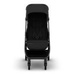 UPPAbaby Minu V3 Stroller - James (Black | Carbon Frame | Black Leather) - Front View