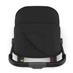 UPPAbaby Minu V3 Stroller - James (Black | Carbon Frame | Black Leather) - Peek-a-Boo Window