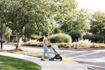 UPPAbaby Minu V3 Stroller - Savannah (Pearl Grey Jacquard/Carbon/Chestnut Leather) - Lifestyle 6