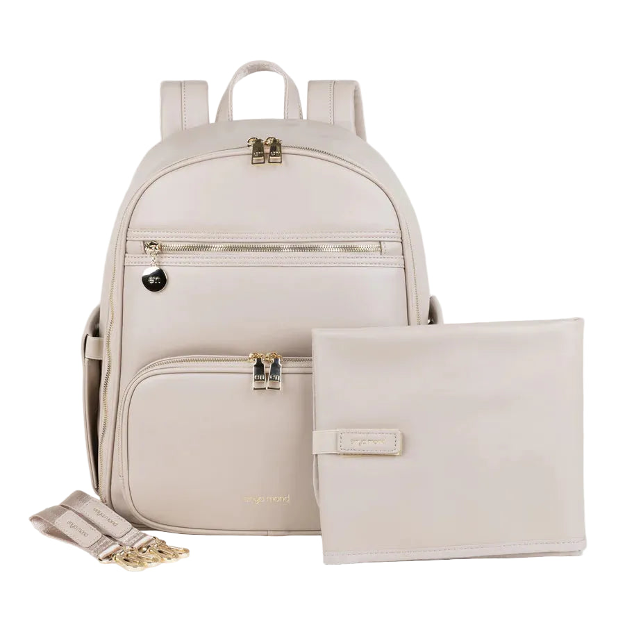 Enya Mond Elara Diaper Bag Backpack - Isabelline