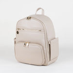 Enya Mond Elara Diaper Bag Backpack - Isabelline Side Angle