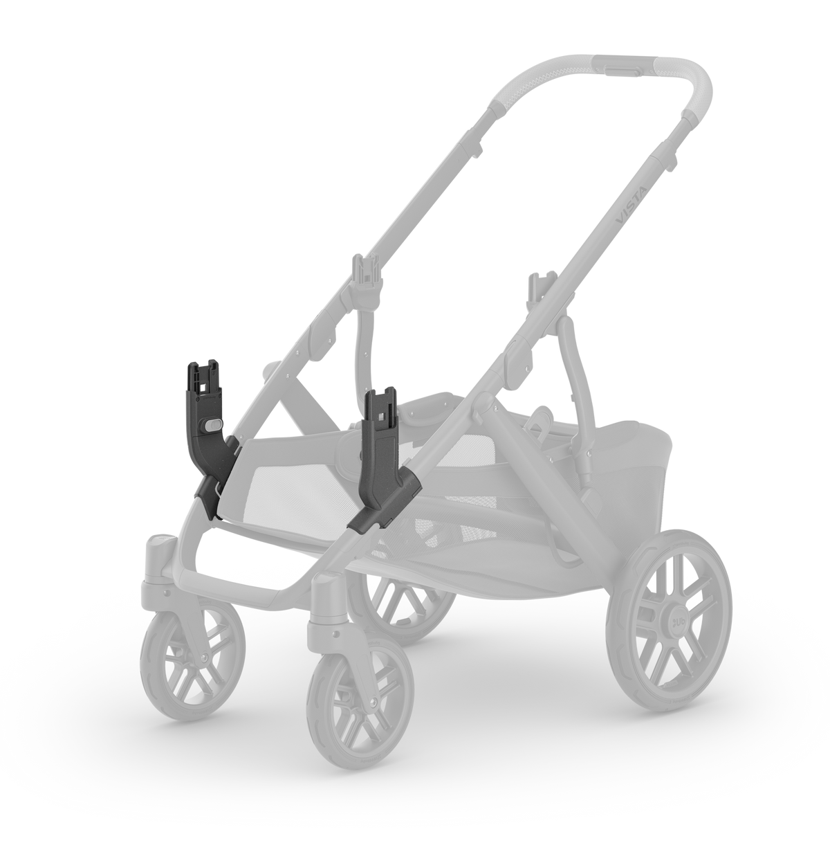 UPPAbaby Vista Adapter - Lower (Pair) New Version Positioning on Stroller Frame