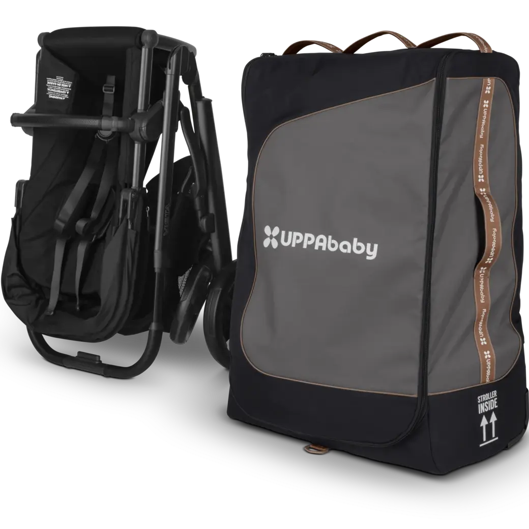 UPPAbaby V3 TravelSafe Travel Bag for Vista/Vista V2/Vista V3 & Cruz/Cruz V2/Cruz V3 - Lifestyle with Stroller (Sold-Separately)