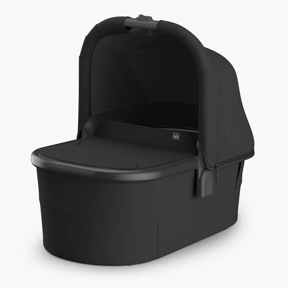 UPPAbaby Bassinet V3 - Jake (Charcoal/Carbon Frame/Black Leather)