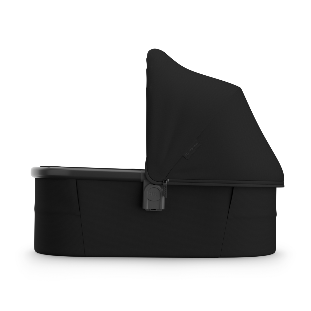 UPPAbaby Bassinet V3 - James (Black | Carbon Frame) - Side View