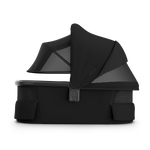 UPPAbaby Bassinet V3 - James (Black | Carbon Frame) - Side View with Canopy