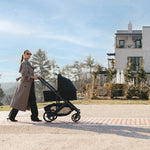 UPPAbaby Cruz V3 Stroller - James (Black | Carbon Frame | Black Leather) Lifestyle 4