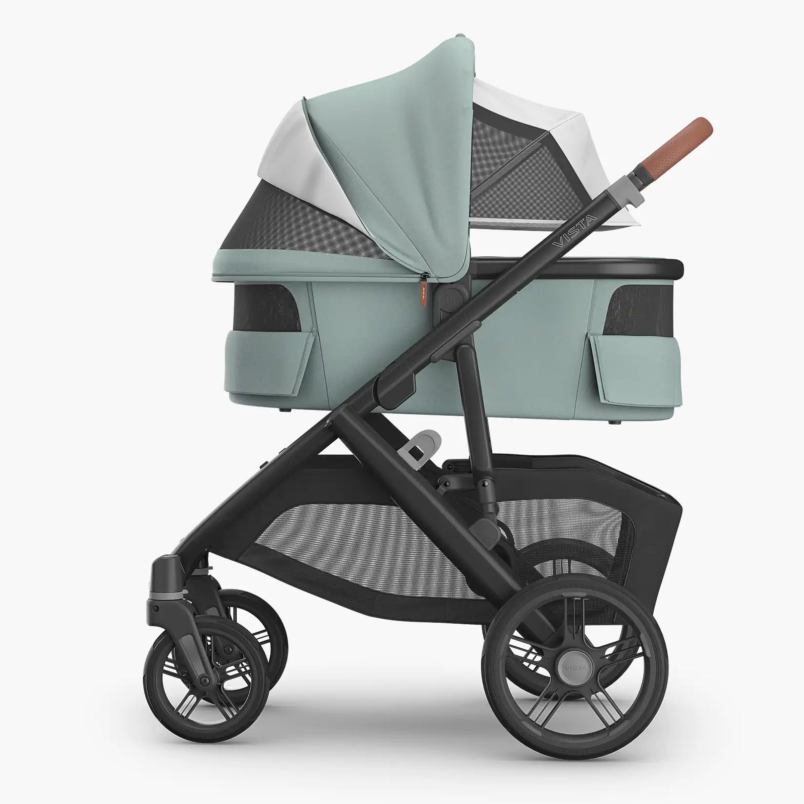 UPPAbaby Bassinet V3 - Kenzi (Mystic Aqua/Carbon Frame)