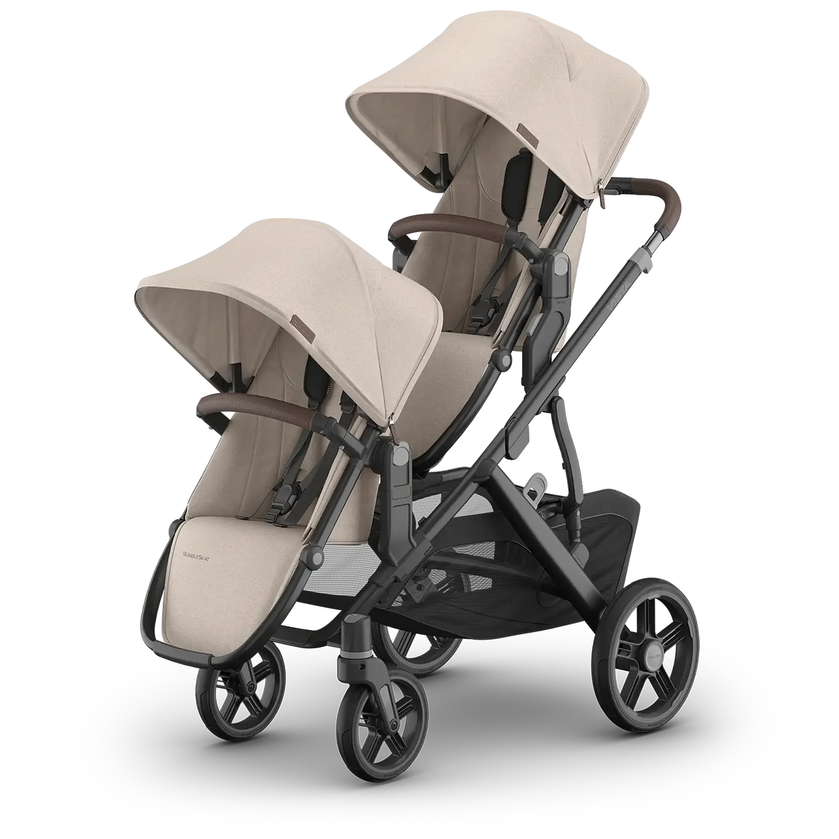 UPPAbaby Vista RumbleSeat V3 - Lifestyle with two seats world facing