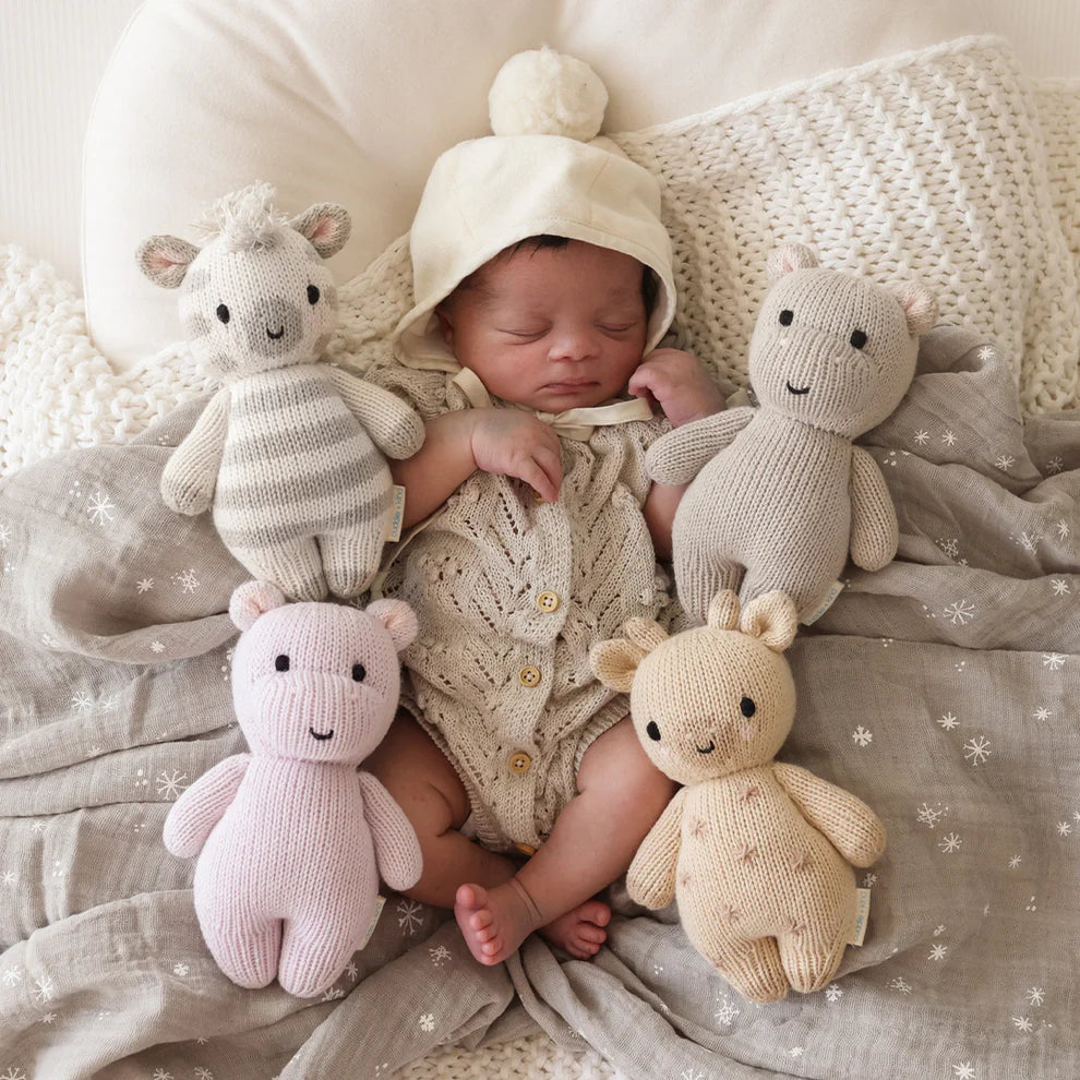 cuddle + kind Hand-Knit Baby Animal - Giraffe Lifestyle 2