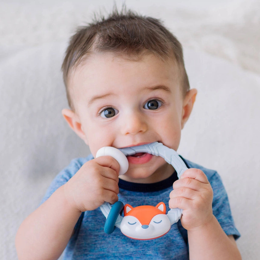 Fox - Itzy Ritzy Ritzy Rattle Silicone Teether Rattle