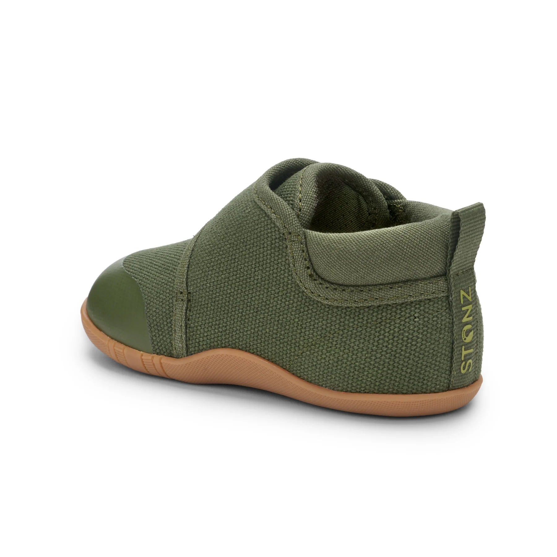 Stonz Cruiser Natural Baby Shoes - Cypress Back Angle View