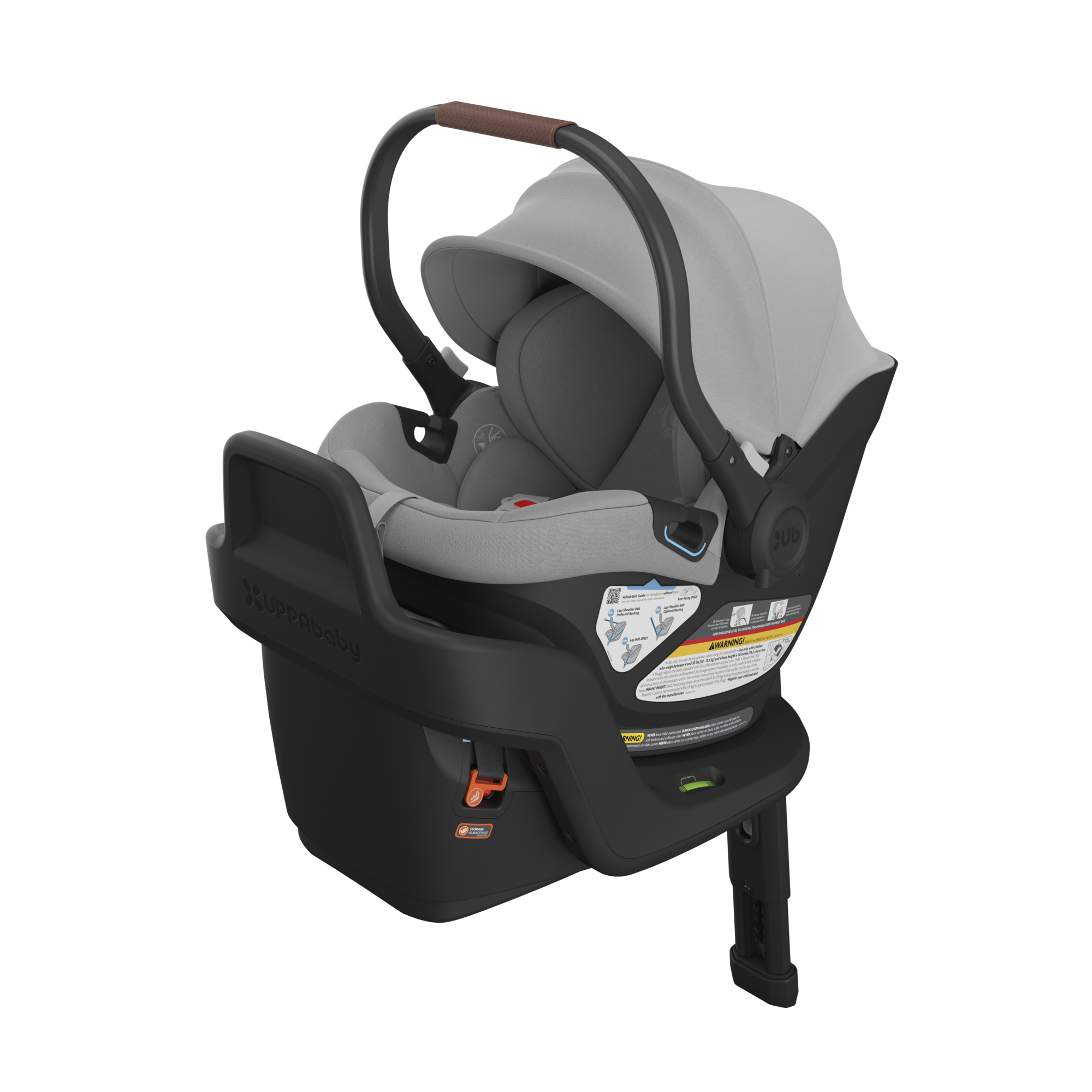 UPPAbaby Aria Infant Car Seat - Anthony (Grey/Chestnut Leather)