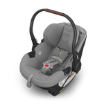 UPPAbaby Aria Infant Car Seat - Anthony (Grey/Chestnut Leather) Canopy Down