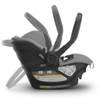 UPPAbaby Aria Infant Car Seat - Anthony (Grey/Chestnut Leather) Handle Positions