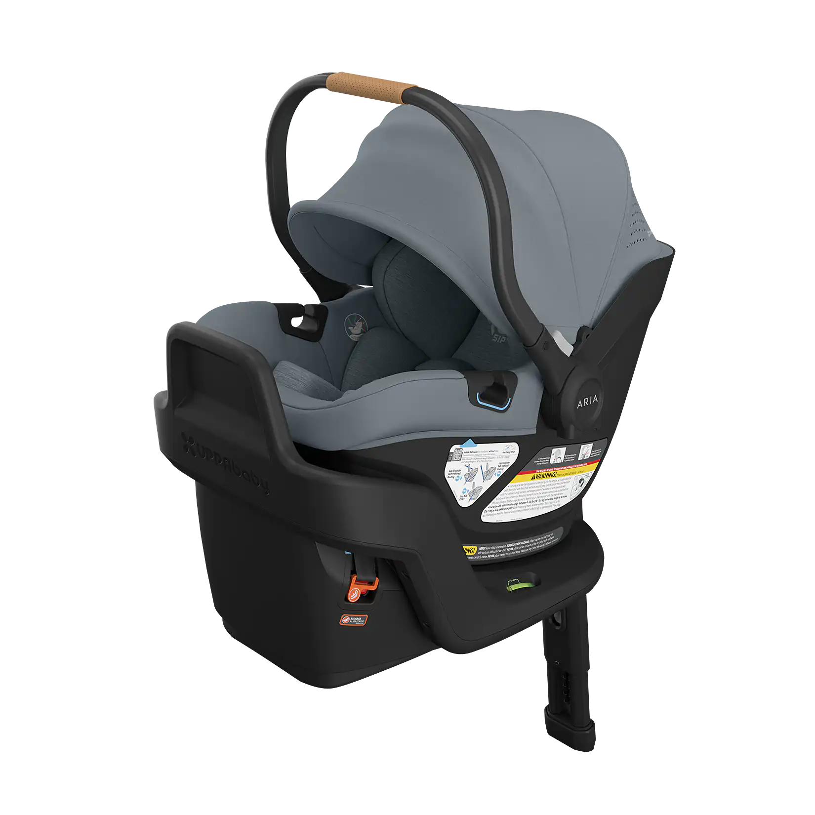 UPPAbaby Aria V2 Infant Car Seat - Callum/Dillan( Stone Blue | Sand Leather) 