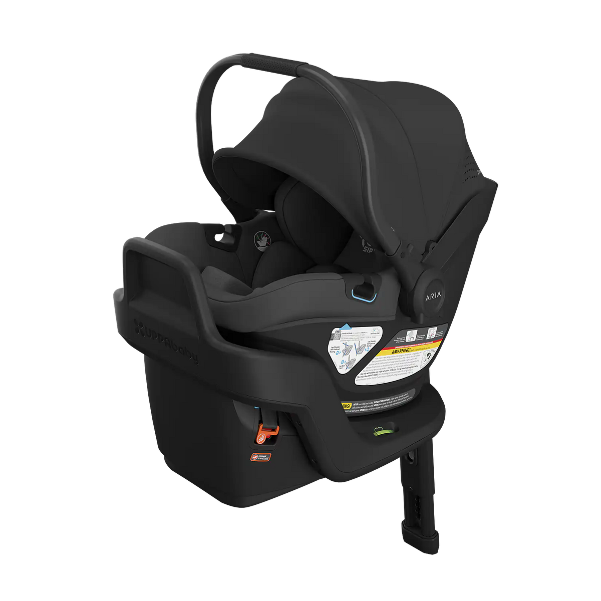 UPPAbaby Aria V2 Infant Car Seat - Jake (Charcoal | Black Leather)
