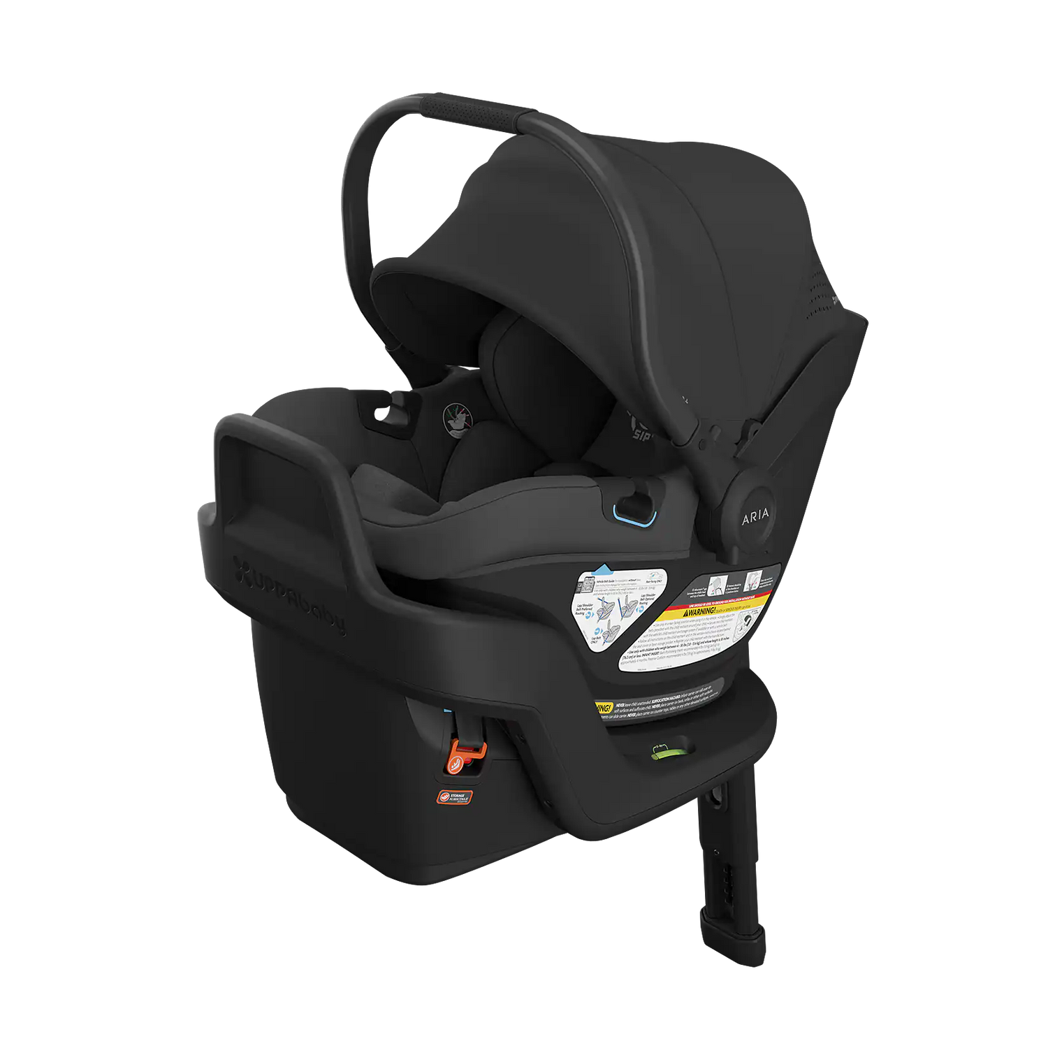UPPAbaby Aria V2 Infant Car Seat - Jake (Charcoal | Black Leather)