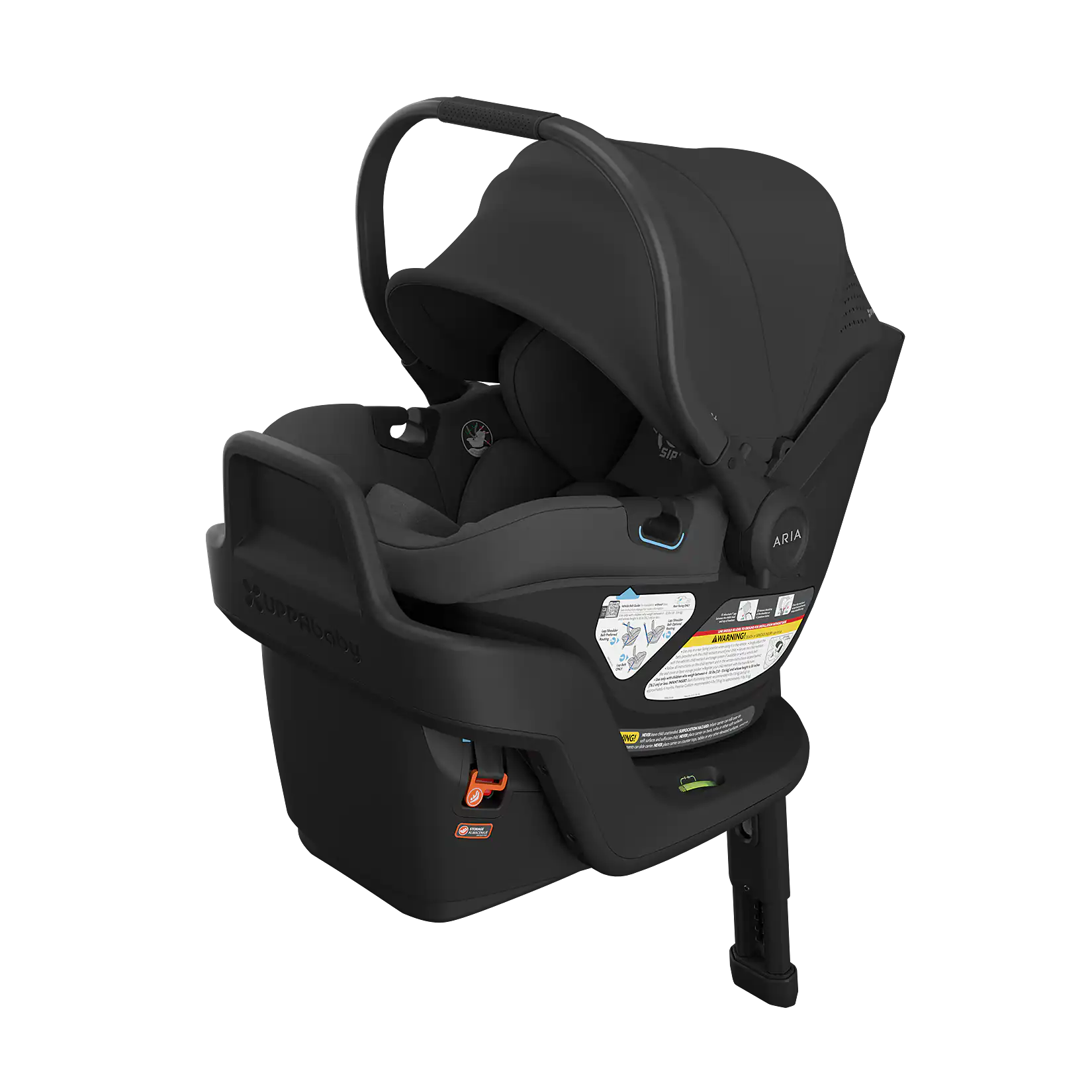 UPPAbaby Aria V2 Infant Car Seat - Jake (Charcoal | Black Leather)