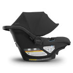 UPPAbaby Aria V2 Infant Car Seat - Jake (Charcoal | Black Leather) Side View