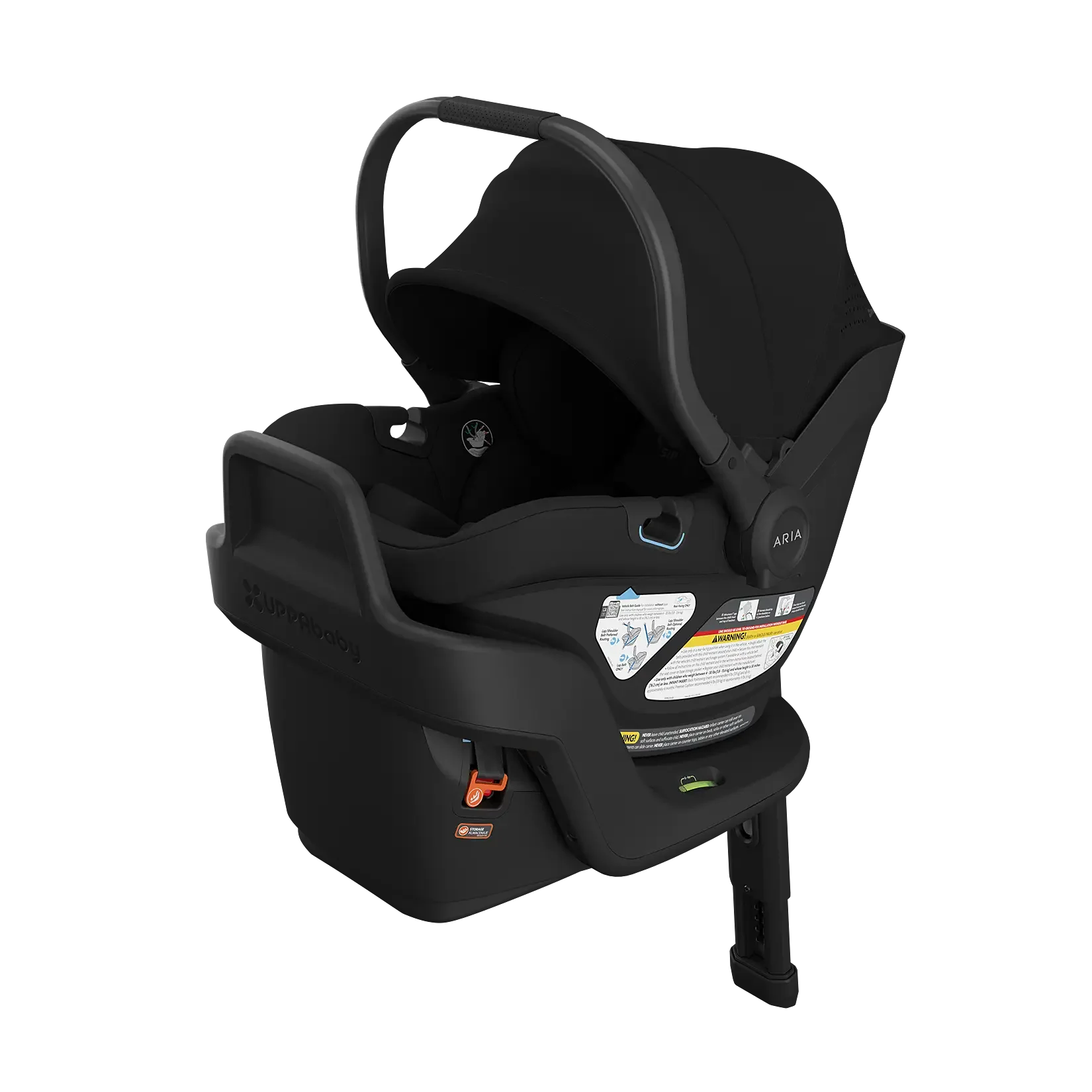UPPAbaby Aria V2 Infant Car Seat - James (Black | Black Leather)