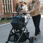UPPAbaby Vista V3 Stroller - James (Black | Carbon Frame | Black Leather) Lifestyle 3