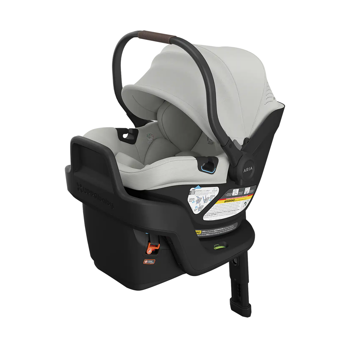 UPPAbaby Aria V2 Infant Car Seat - Savannah (Pearl Grey Melange | Chestnut Leather)