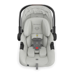 UPPAbaby Aria V2 Infant Car Seat - Savannah (Pearl Grey Melange | Chestnut Leather) Canopy Retracted