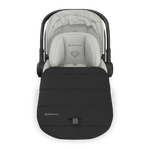 UPPAbaby Aria V2 Infant Car Seat - Savannah (Pearl Grey Melange | Chestnut Leather) Included All-Weather FootCover