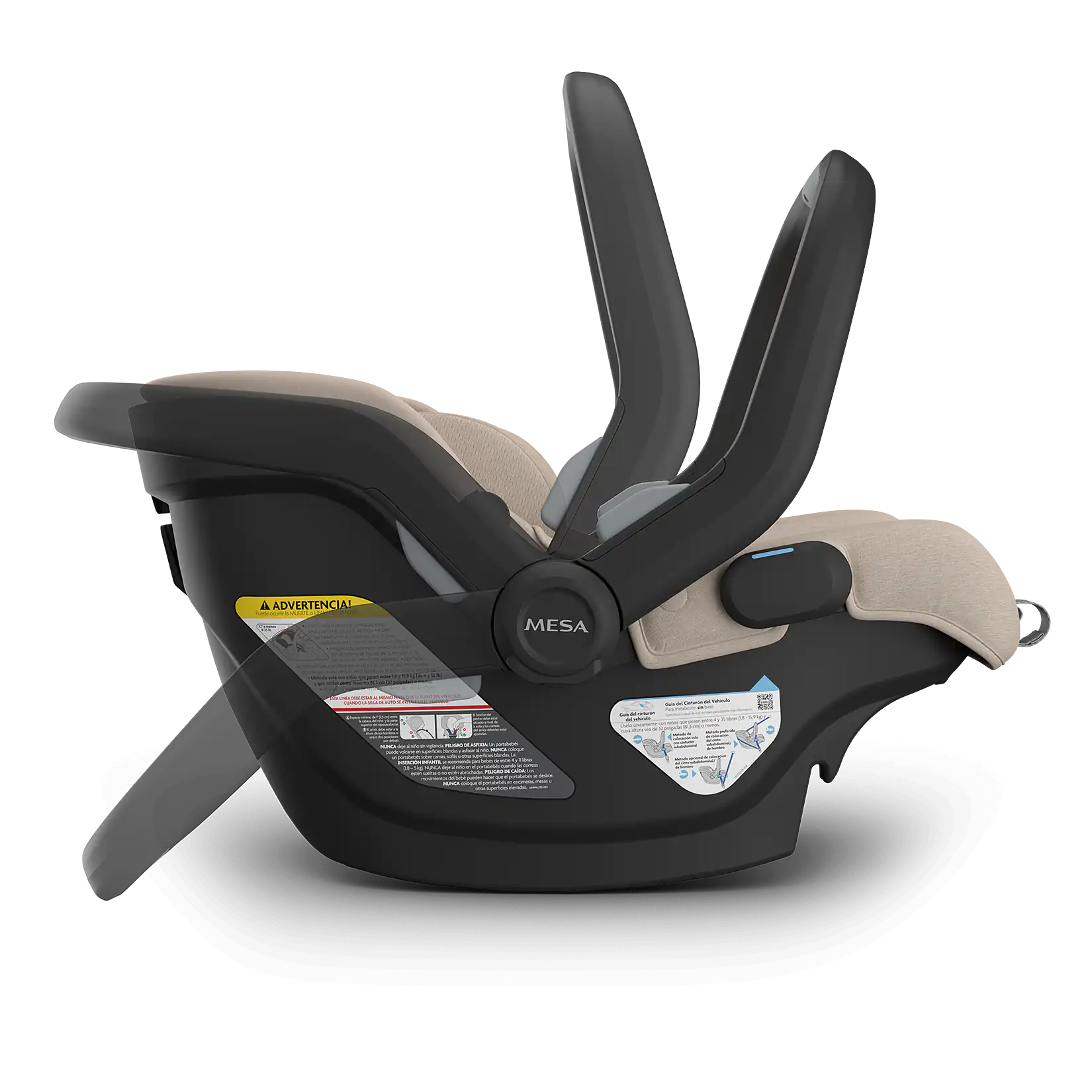 UPPAbaby Mesa V3 Infant Car Seat Declan - Arm Bar Positions