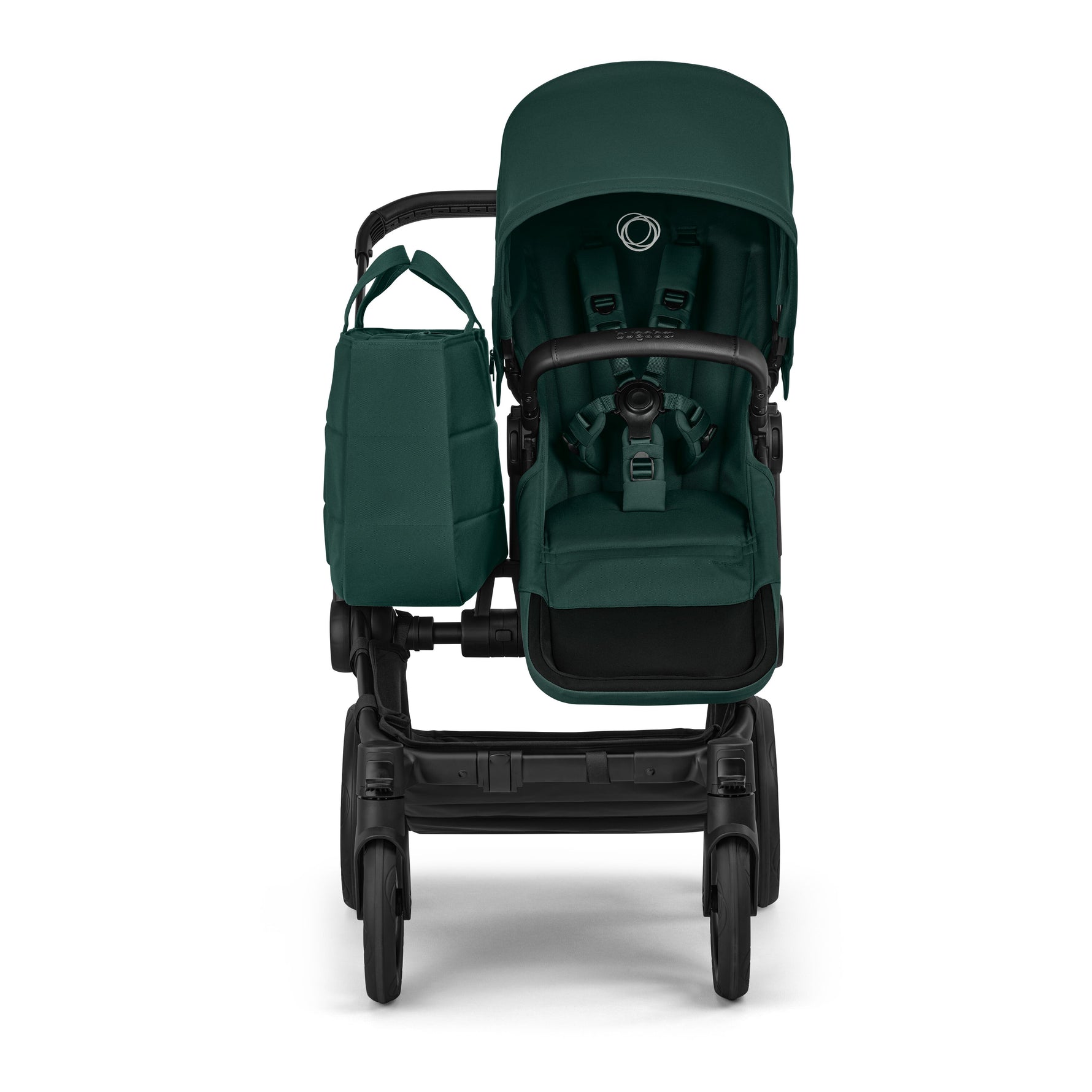 Bugaboo Donkey 6 Mono Complete Stroller - Fern Green Front View Mono Mode